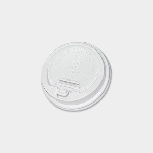 커피컵 뚜껑 8온스용 흰색 개폐 AF